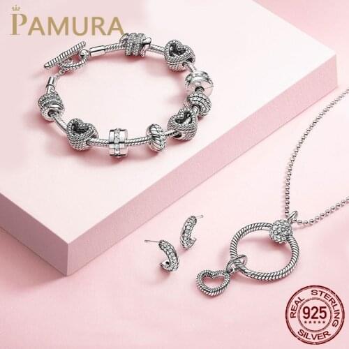 HOT Sale 925 Sterling Silver O Pendant Love Heart Snake CZ Clip Charm Beads fit Original Bracelet Necklace Silver 925 Jewelry