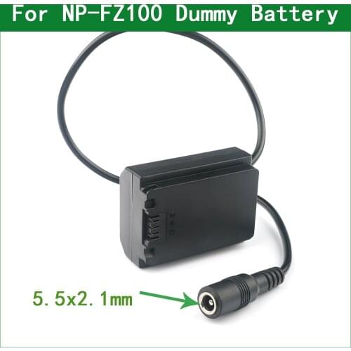 NP-FZ100 DC Coupler Dummy Battery Fit Power for Sony ILCE-a6600 a7c a7r4 a7m4 a7rm4 a7m3 a7s3 a9 a73 7rm3 a7r3