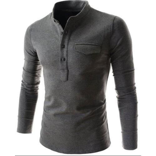 New Fashion Casual Men Shirt Long Sleeve Solid Color Slim Fit Shirt Men High Quality Cotton Mens Dress Shirts Men Clothes