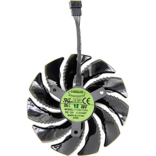 New Original for Gigabyte GTX 1070 DC12V 0.5A T129215SU 10.5 cm thick 87MM graphics card cooling fan