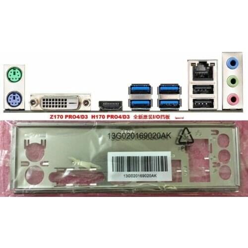 Original IO I/O Shield BackPlate Blende Bracket For ASRock Z170 PRO4/D3 , H170 PRO4/D3