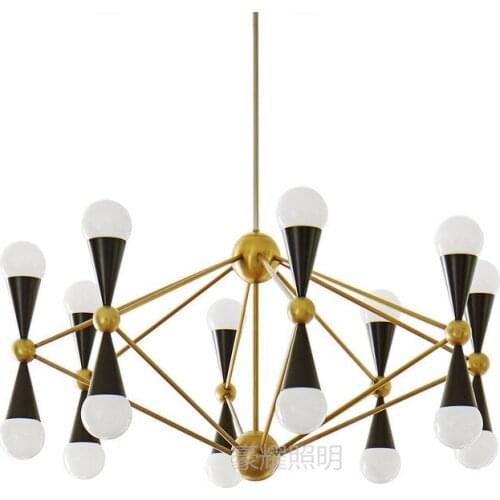 Postmodern Simple Creative Magic Bean Clown Living Room Chandelier Nordic Model House Restaurant Chandelier LU725230
