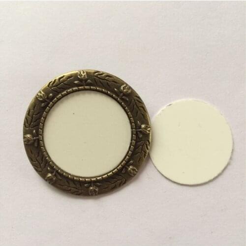 Blank pins for sublimation women retro vintage Ancient Rome style jewelry brooch for thermal transfer printing wholesales
