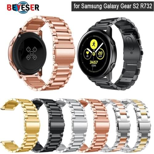 20mm Stainless Steel Metal Watchband Replacement Strap Wrist Band for Samsung Galaxy Gear S2 Classic SM-R732 Watch Band Straps