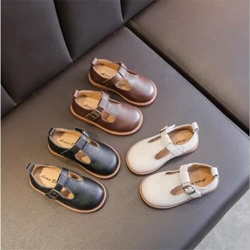Spring Summer girls Genuine Leather princess shoes fashion childrens Leather shoes girls sandals kids soft bottom dancing shoe