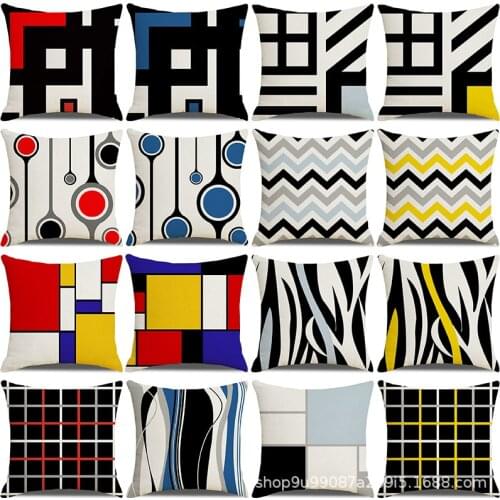 Modern minimalist style, geometric design, art, pillowcase, pillowcase, cushion cover, home decoration