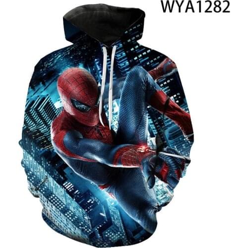 New Movie Sweatshirt Spider Pullover Long Sleeve 3D Printed Men Women Children Hoodies Streetwear Boy Girl Kids Cool Casual Tops