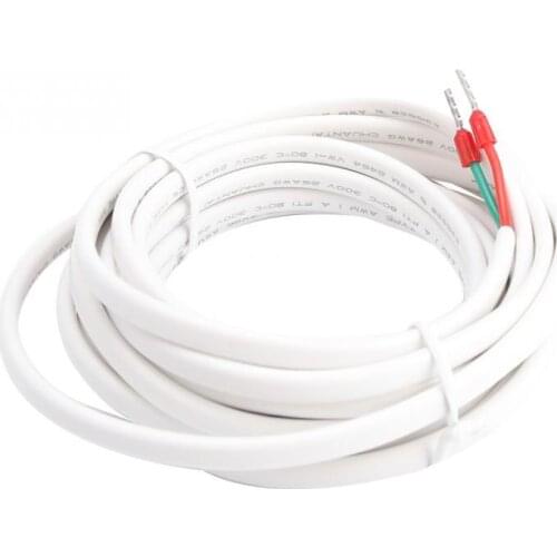 Underfloor Heating Thermostat Accessory Floor Temperature Sensor Probe Cable White 3 Meters