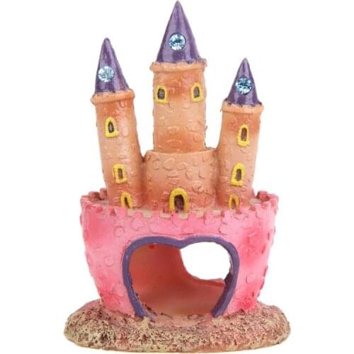 Resin Castle Aquariums Decorations Castle Tower Ornaments Fish Turtle Tank 2019 Pet Supplies natural living environment for fish