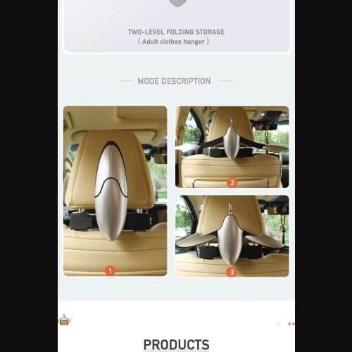 Shrinkable Car Suit Holder Car Seat Back Clothes Hanger Hook for Auto Mini Organizer Mounts Home Applicable Interior Accessories