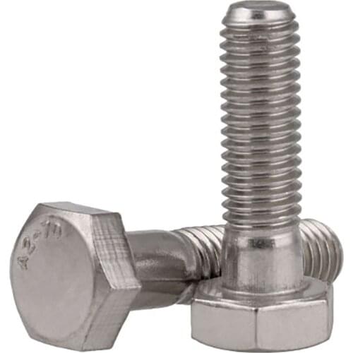 Hex Head Screws A2 Stainless Hexagon Bolts Screw Partial Thread M10 M812