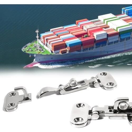 High Quality 316 Stainless Steel Marine Locker Hatch Anti-Rattle Latch Boat Fastener Clamp Marine Hardware Accessories