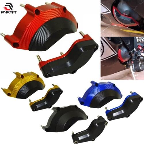 QMSTART Racing Engine Guard Stator Pulse Cover Crash Pad Slider Protector For YAMAHA YZF R6 YZF-R6 RJ27 2017 2018 2019 2020 2021