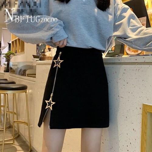 2020 New Temperament High Waist Women Skirt Star Decor Mini Female Skirts