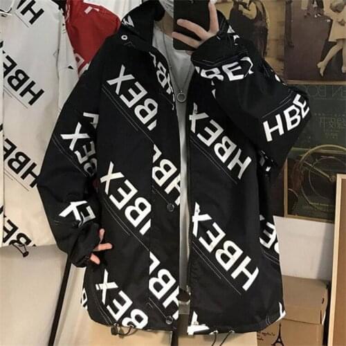Plus Size Clothes Men Jacket 2021 Trendy Big Letter Mens Coat Spring and Summer Korean Baseball Jacket Sports Loose Top