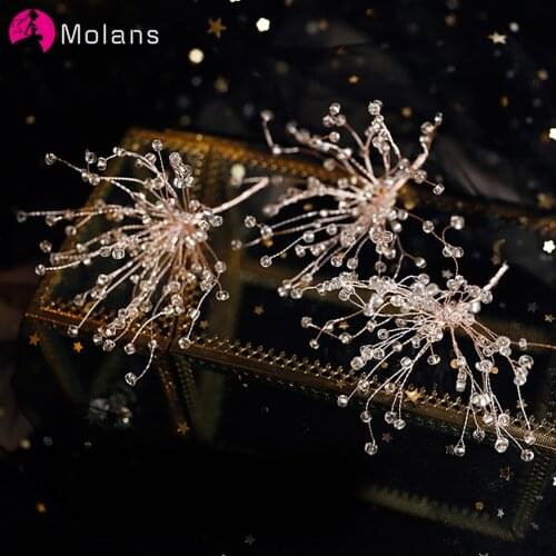 Molans New Shiny Pearl Wedding Hair Combs Hair Accessories for Bridal Bead Headpiece Hairpins Women Bride Hair ornaments Jewelry