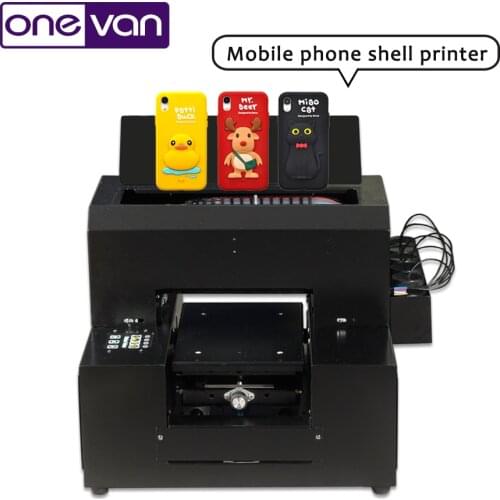 2019 Best Quality A4 UV printer machine for phone case TPU plastic pen leather wood glass PVC card acrylic board free with ink