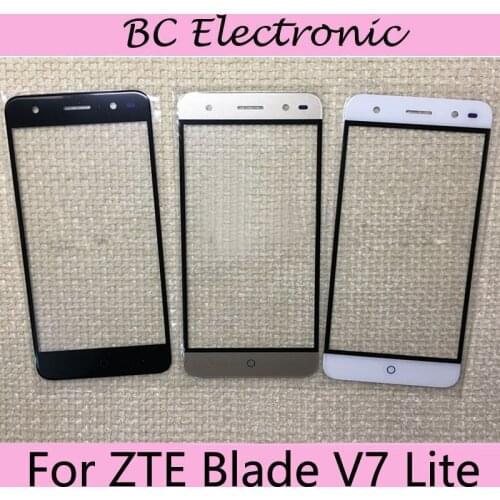 White/Black/Gold For ZTE Blade V7 Lite Front Outer Glass Lens Repair Touch Screen Outer Glass Touch Screen without Flex