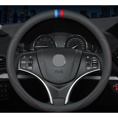 Carbon Fiber Leather Steering Wheel Cover For Acura TLX MDX RDX TL RL ILX RLX ZDX CDX Protection Accessories