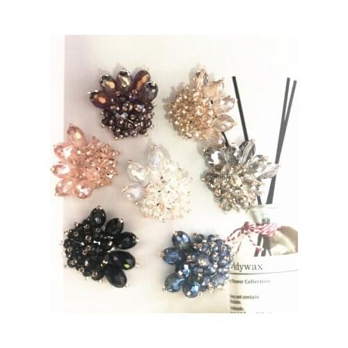 Handmade beaded flowers diy crystal decoration small accessories material accessories hair accessories brooches shoes flower bag