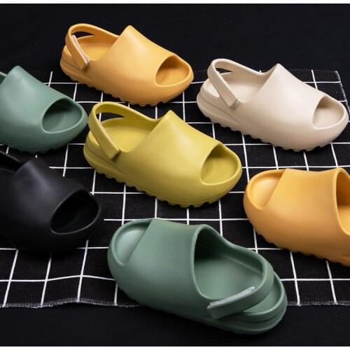 Children Slippers Boys Girls Fashion Beach Sandals Summer Shoes Kids EVA Non-slip Cute Soft Indoor Summer Shoes SO049