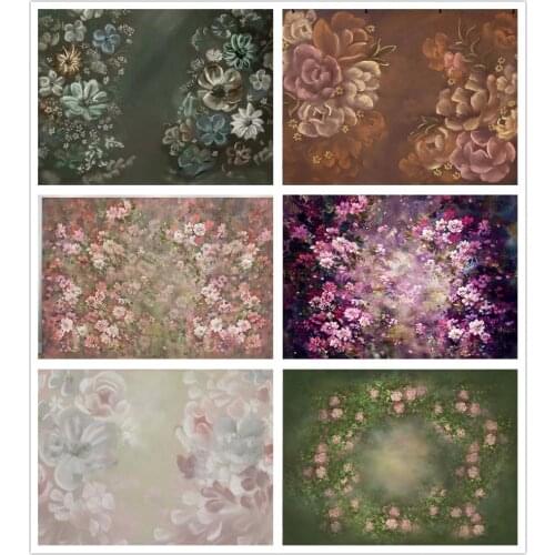 Photography Backdrop Watercolor Painting Florals Newborn Baby Shower Photo Booth Background Portraits Studio Customized Props