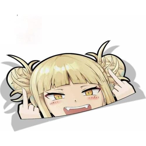 Fuzhen Boutique Decals Exterior Accessories Cartoon Car Sticker for Himiko Toga My Hero Academia Peeker Peek Anime Vinyl Decal