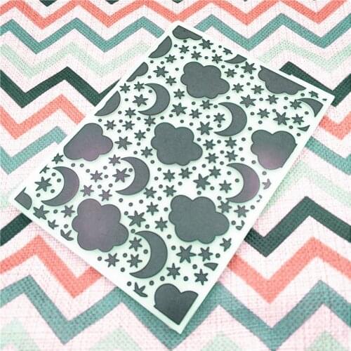 HOT plastic moon template craft card making paper card album wedding decoration scrapbooking Embossing folders
