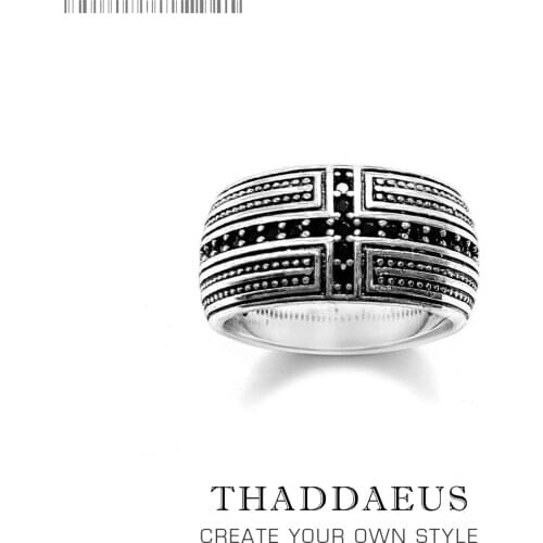 Black CZ Cross Ring,Europe Style Soul Jewelry Good Jewerly For Men And Women,2018 Gift In 925 Sterling Silver,Super Deals