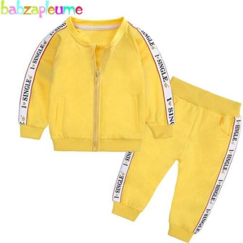 2Piece Spring Fall Newborn Baby Girl Boy Clothes Casual Long Sleeve Baseball Jacket+Pants Sport Suit Infant Clothing Sets 2022-1