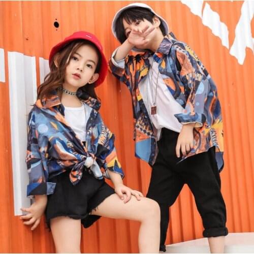 Korean Teenage Clothing Set For Girls Boys Children Shirt Crop Tank Top Shorts Pant Kids Hip Hop Outfit 4 6 8 11 12 13 14 Years