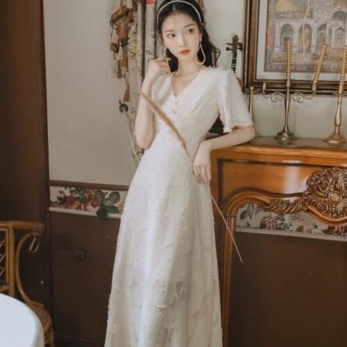 Cosplay Costumes New Middle Ages Palace Style Elegant Long Sleeve Solid Color Modest Dresses Fashion New Womens Long Dress 2021