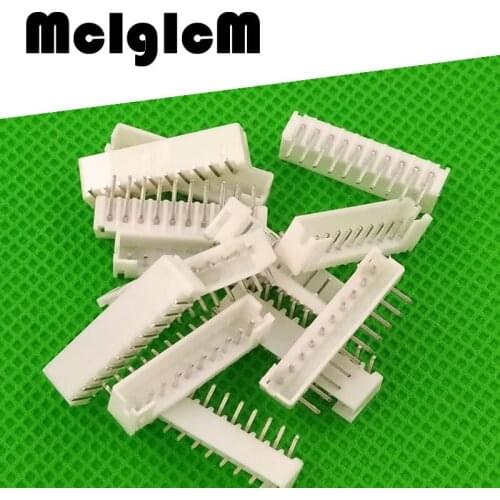 MCIGICM 1000pcs male right angle material PH2.0 2mm 10pin 10pins Connectors Leads pin Header PH-10AW Free shipping