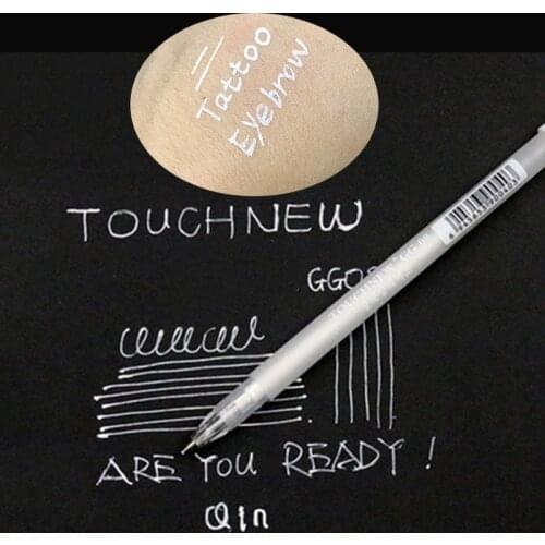 New White Eyebrow Marker Pen Tattoo Accessories Microblading Tattoo Surgical Skin Marker Pen for Permanent Make up Supplies