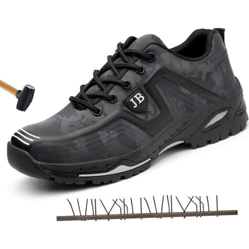 New Arrival Outdoor Industrial & Construction Steel Toe Cap Safety Shoes Men Breathable Puncture Proof Work Boots Shoes Workers