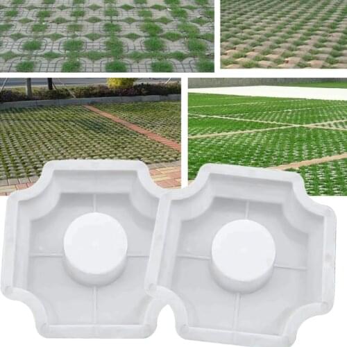 Garden Parking Lot Pavement Mold Cement DIY Path Making Manually Paving Cement Brick Tool Stepping Stone Block Path Maker Mold
