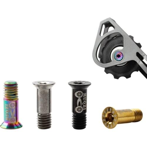 Bicycle M5 Titanium Screws Rear Derailleur with Pulleys Wheel Bolt Pulley Guide Fixed Wheel Bolts MTB Road Accessories