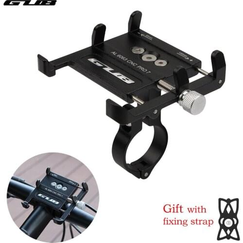 GUB Bike Bicycle Phone Holder Aluminum Non-Slip Bike Mount For 4-7 Inch Smartphone Universal Scooter Motorcycle Handlebar Stand