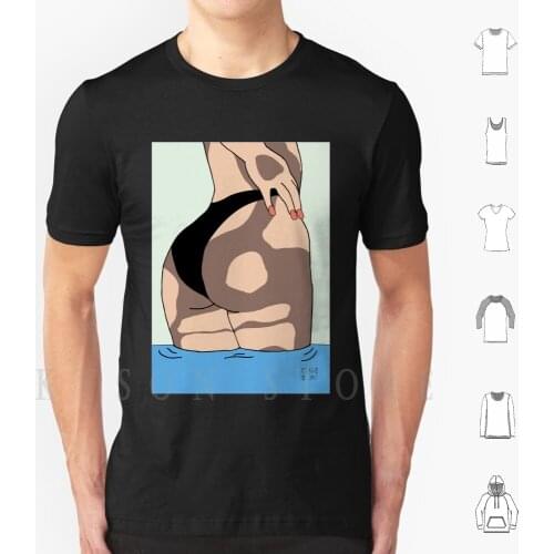 Vitiligo Butt T Shirt Men Cotton Vitiligo Imperfection Booty Winnie Harlow Artist Iris Anne De Smit