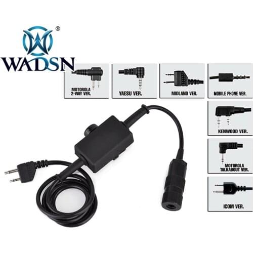 WADSN Tactical Zatlantci Signal J-PTT Push-talk PTT For Baofeng Radio Midland/Kenwood/Icom/Motorola WZ144 Headsets Accessories