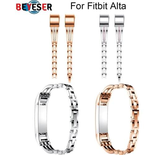 1Pcs Stainless Steel Jewelry Bangle Adjustable Bracelet Watch Band Wrist Strap for Fitbit Alta Alta HR Smart Watch High Quality