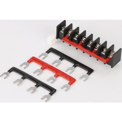 1pcs Center spacing 19mm short strip 4-bit connecting strip connector terminal DC45 short circuit strip