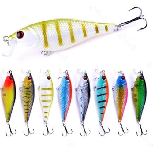 1Pcs Floating Wobblers Minnow Fishing lure 9.5cm 14g Crankbait Artificial Hard Bait Bass Lure Plastic Fish Fishing Accessories