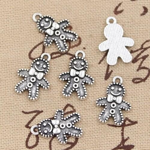 15pcs Charms Alien 18x12mm Antique Making Pendant fit,Vintage Tibetan Bronze Silver color,DIY Handmade Jewelry