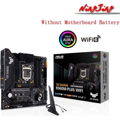 ASUS TUF GAMING B560M PLUS WIFI mATX Intel B560 5000+(OC) 128G USB 3.2 SATA M.2 Support 10 / 11 gen LGA 1200 CPU Motherboard
