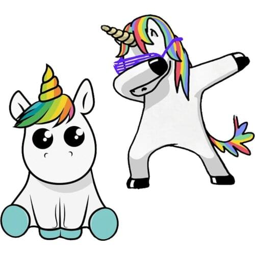 Car Stickers Decor Motorcycle Decals Lovely Unicorn Car Sticker Decorative Accessories Creative Waterproof Suitable for Car Door