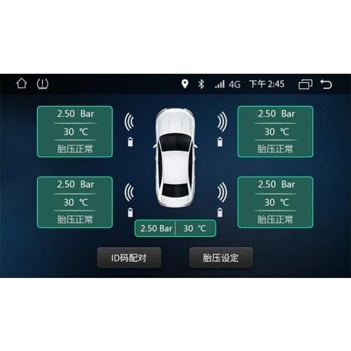 Car TPMS Solar-powered Wireless External Tire Pressure Monitoring s