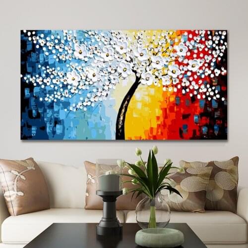 GATYZTORY 60x120cm Frame DIY Painting By Numbers Flower Colour Acrylic Paint On Canvas Large Size For Living Room Arts