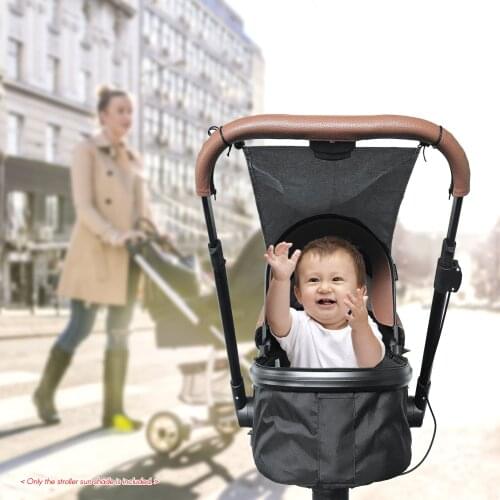 Baby Stroller Sun Shade Waterproof Baby Stroller Accessaries Universal Washable Sun Shield with Exquisite Storage Bag