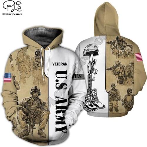 PLstar Cosmos Marine US Military Army suit Soldier Camo Pullover NewFashion Tracksuit 3DPrint Zip/Hoodies/Sweatshirts/Jacket A16